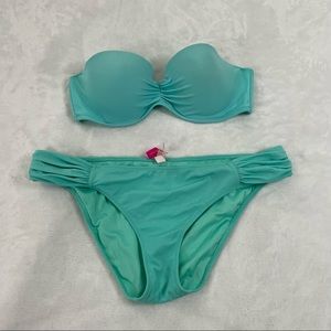 Victoria’s secret Strapless Underwire Bikini Set Swimwear Bathing Suit